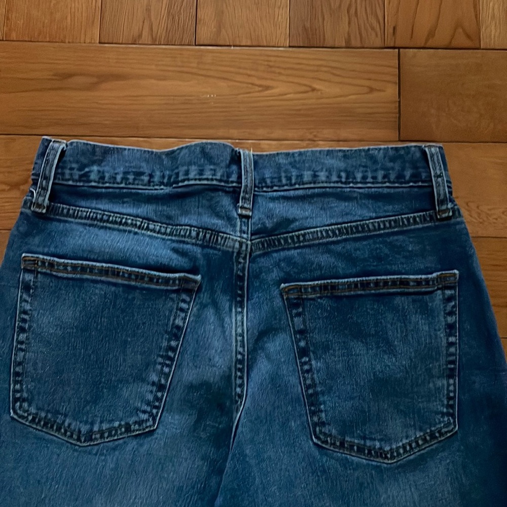 Old Navy Straight Built In Flex Denim Blue Jeans Size 29x30 - Picture 7 of 9